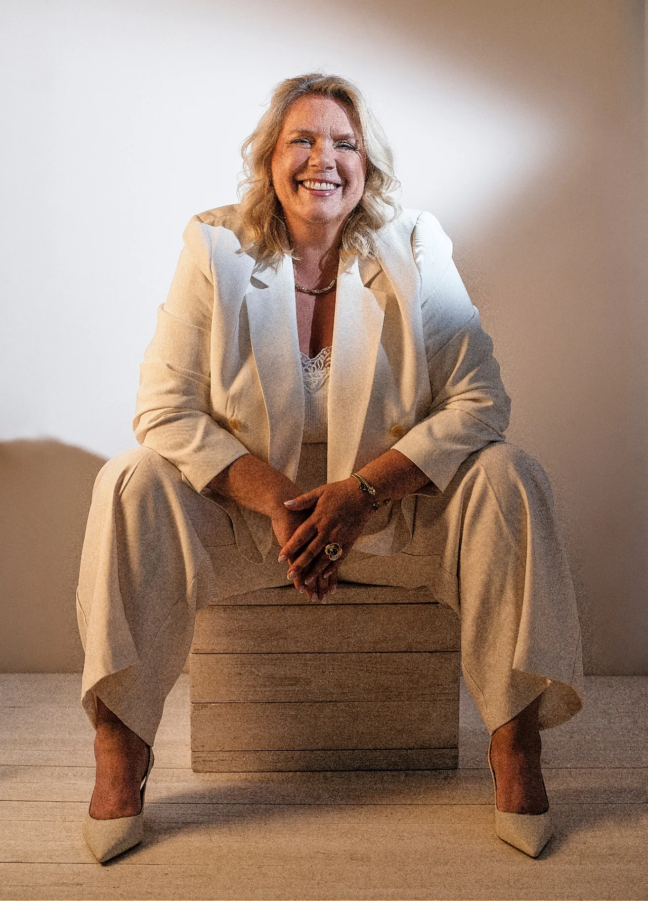 Camilla Ma Ra, founder, seated
